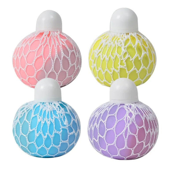 4x Neon Power Quetschball – Dein Ultimativer Stressbuster! 4er Set - Straight From The Box