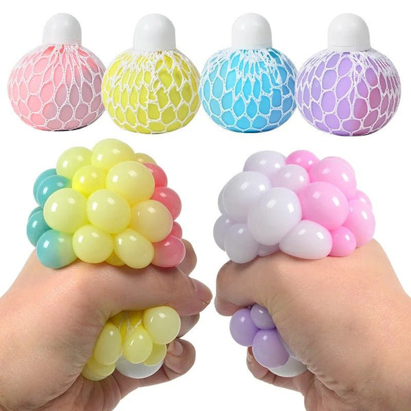 4x Neon Power Quetschball – Dein Ultimativer Stressbuster! 4er Set - Straight From The Box
